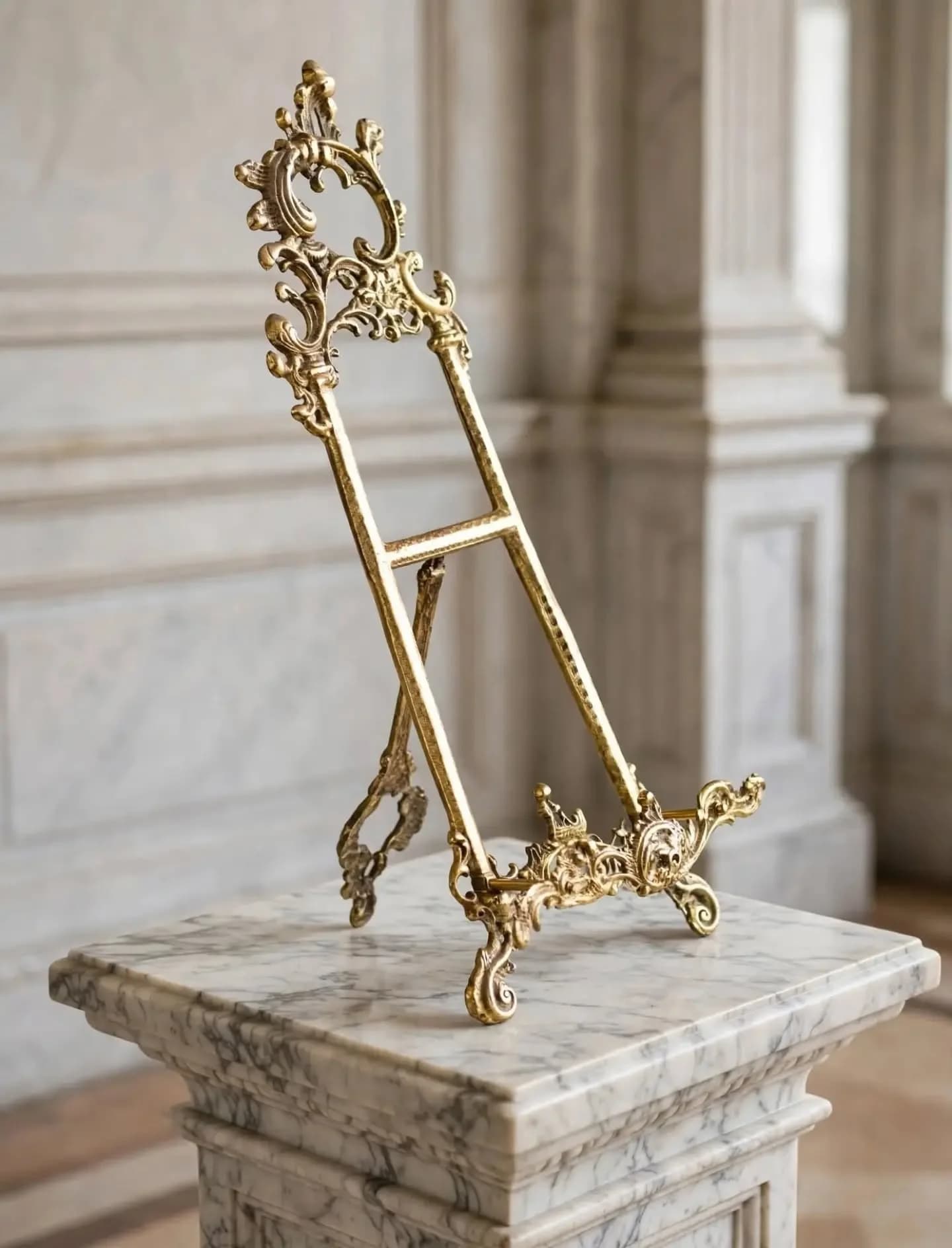 imagen de producto TRIPODE ATRIL DE MESA ANTIGUO EN BRONCE MACIZO