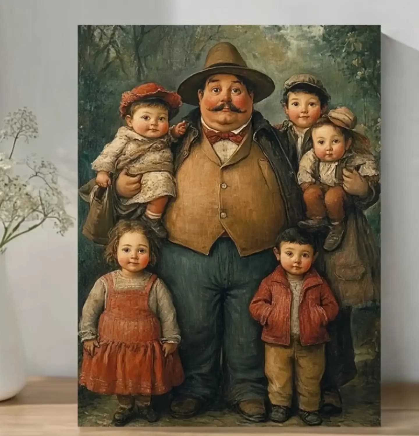 imagen de producto CUADRO ESTILO ANTIGUO LIENZOGRAFIA BOTERO