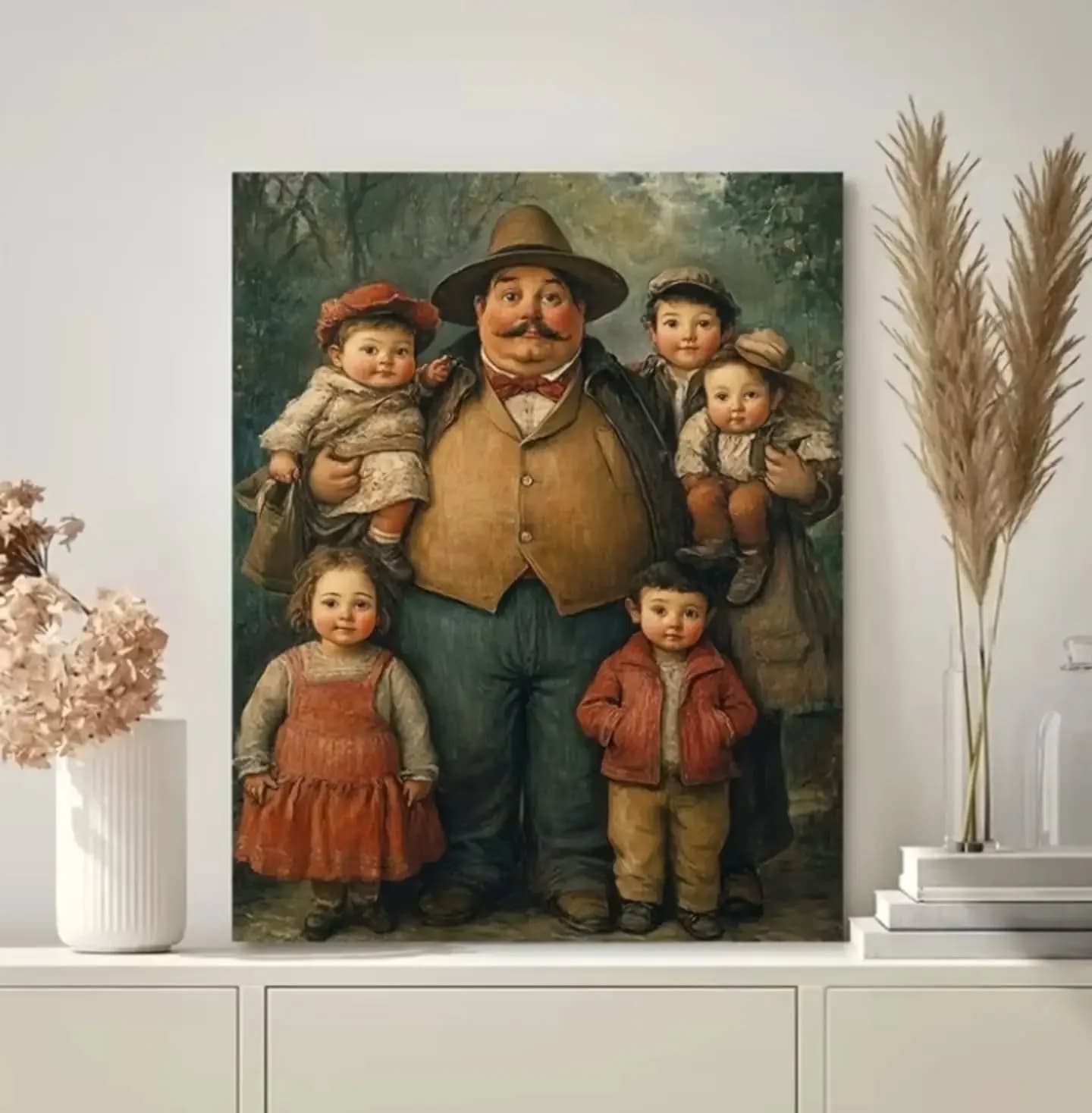 imagen de producto CUADRO ESTILO ANTIGUO LIENZOGRAFIA BOTERO