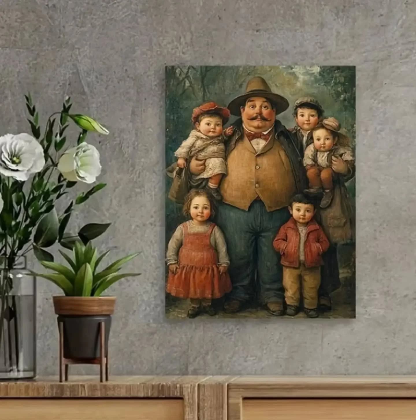 imagen de producto CUADRO ESTILO ANTIGUO LIENZOGRAFIA BOTERO