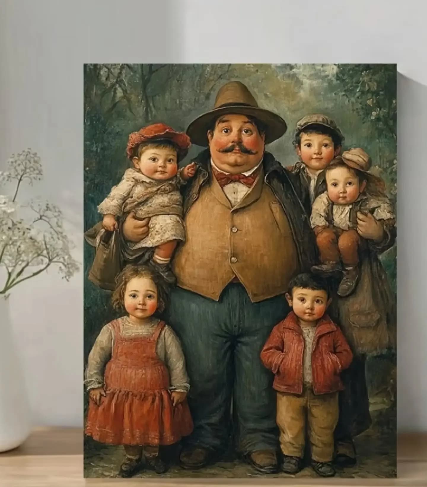 imagen de producto CUADRO ESTILO ANTIGUO LIENZOGRAFIA BOTERO