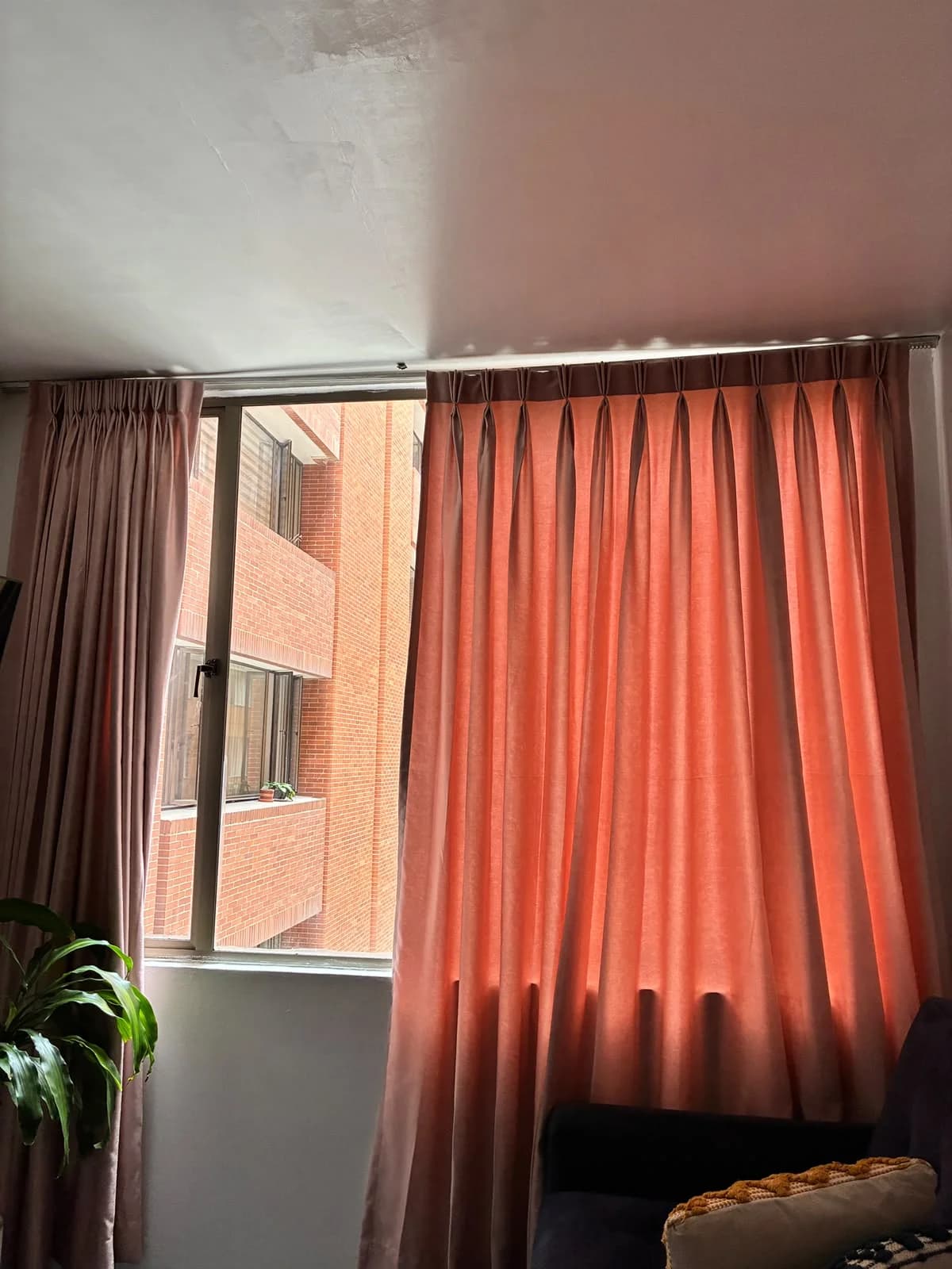 imagen de producto cortina semiblackout rosado