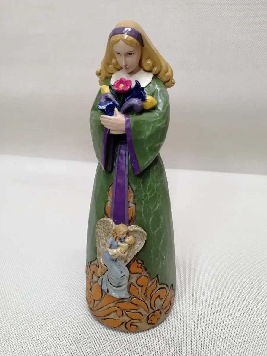 imagen de producto Escultura Mesa Antigua Marmolina Angel