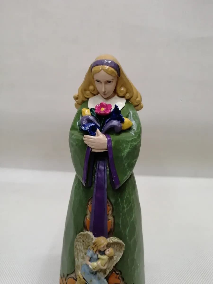 imagen de producto Escultura Mesa Antigua Marmolina Angel