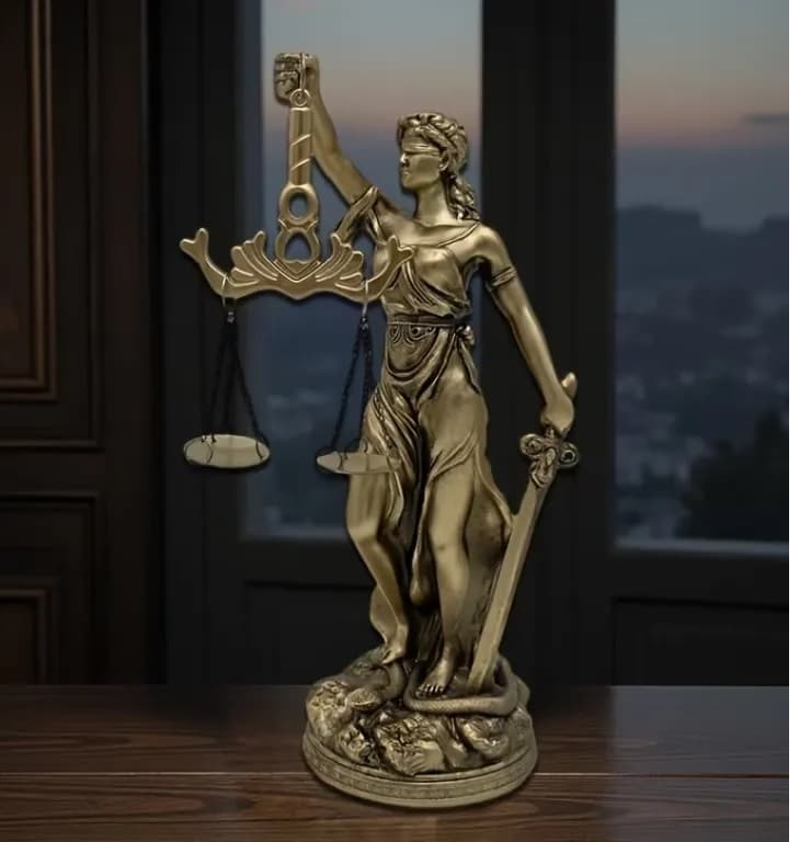 imagen de producto Diosa Justicia Italy Mediana Marmolina Y Laminilla
