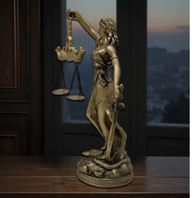 imagen de producto Diosa Justicia Italy Mediana Marmolina Y Laminilla