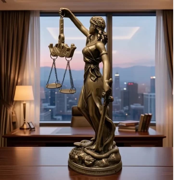 imagen de producto Diosa Justicia Italy Mediana Marmolina Y Laminilla