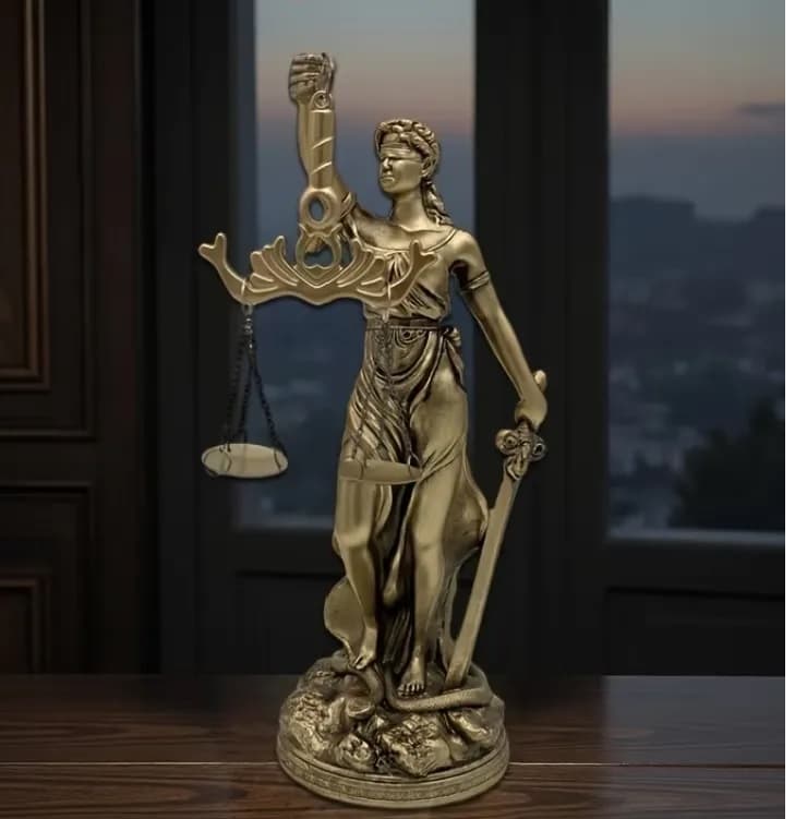 imagen de producto Diosa Justicia Italy Mediana Marmolina Y Laminilla