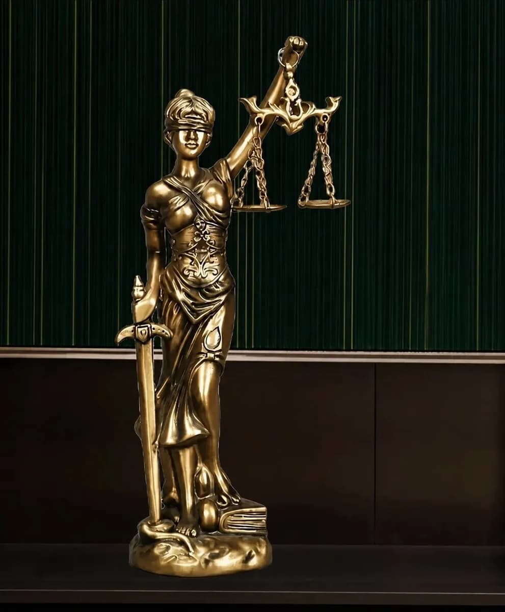 imagen de producto Diosa Justicia Italy Pequeña Marmolina Y Laminilla