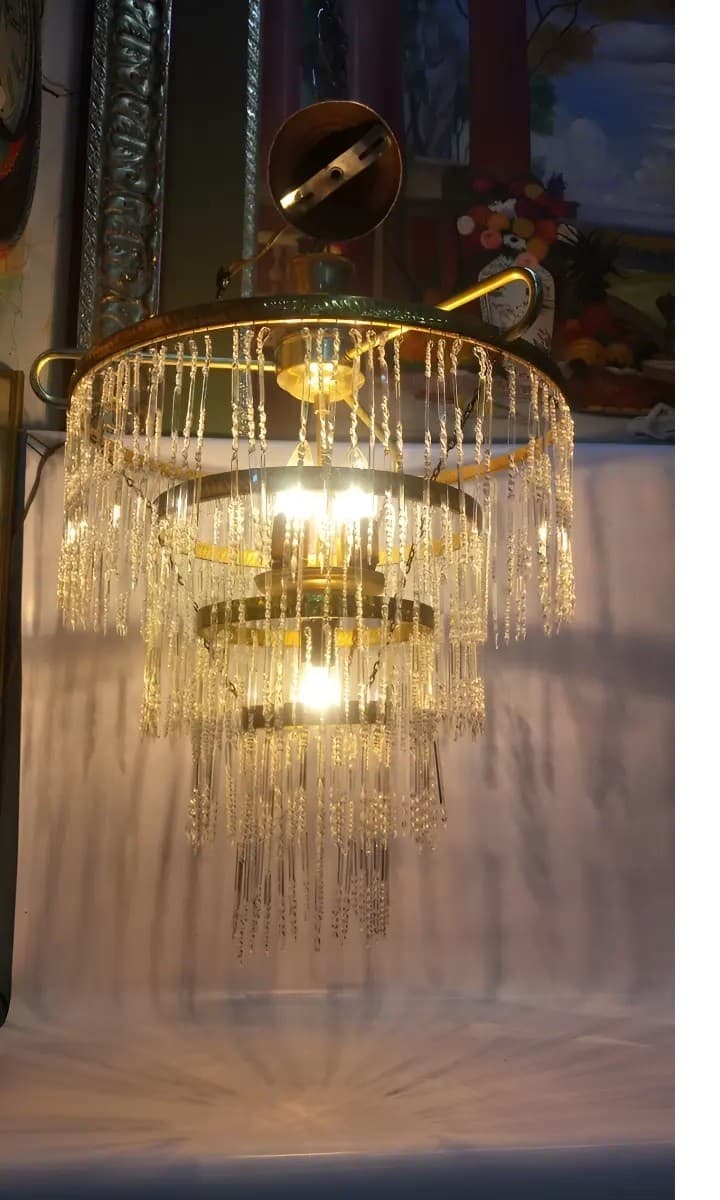 imagen de producto Lampara Techo Lagrimas Cristal