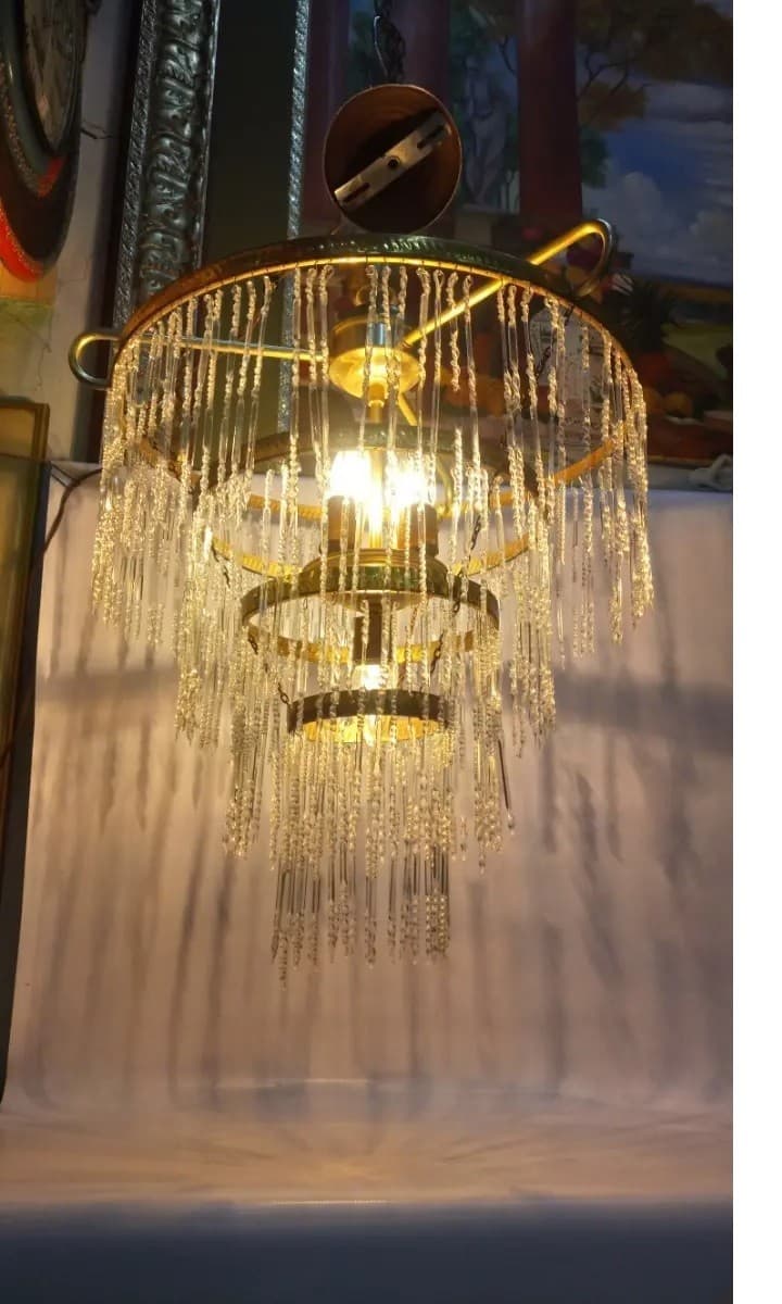 imagen de producto Lampara Techo Lagrimas Cristal