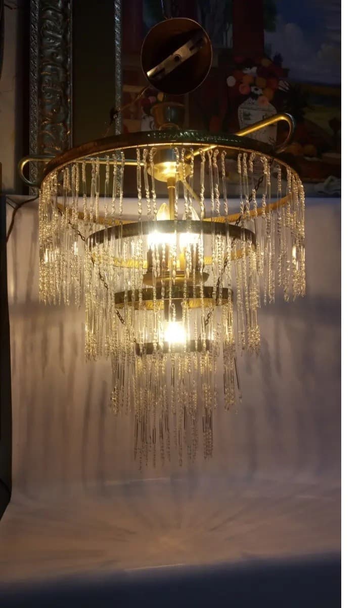 imagen de producto Lampara Techo Lagrimas Cristal