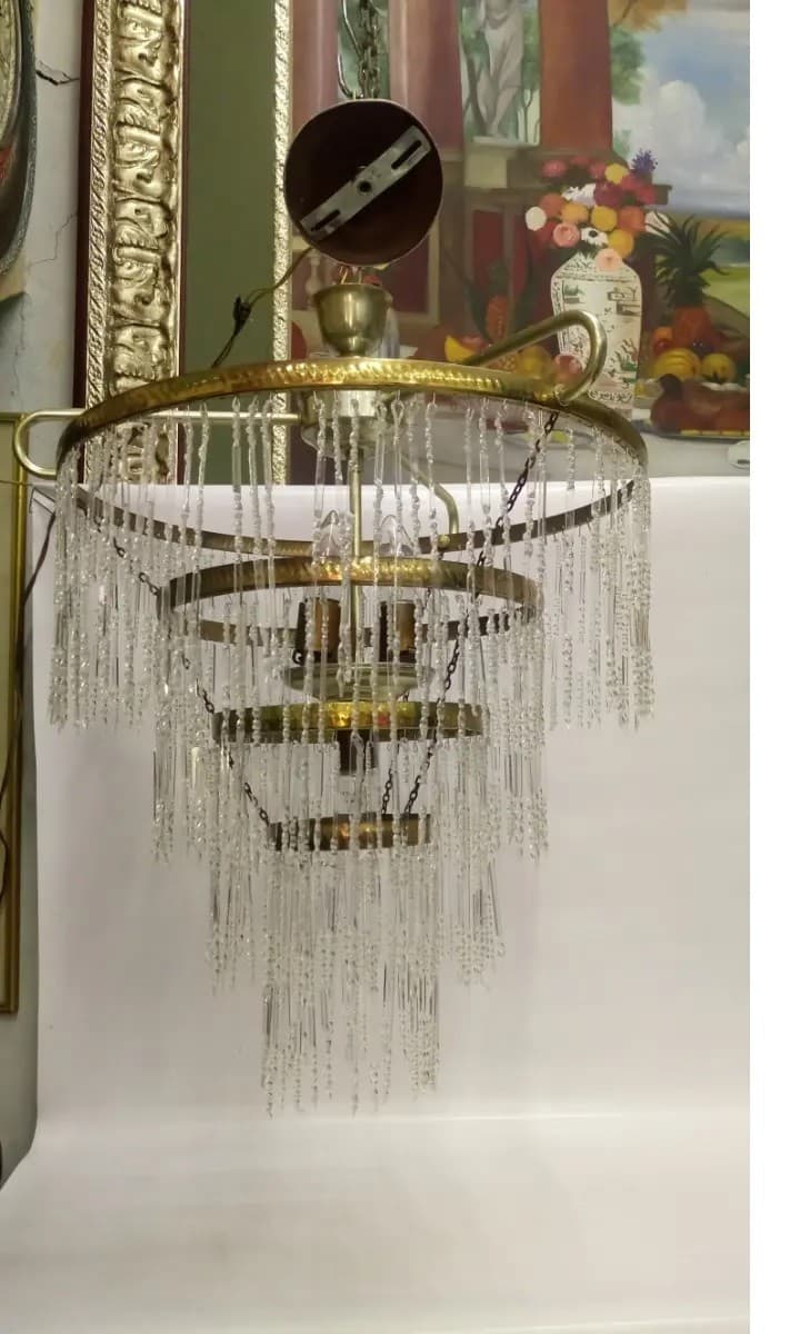 imagen de producto Lampara Techo Lagrimas Cristal