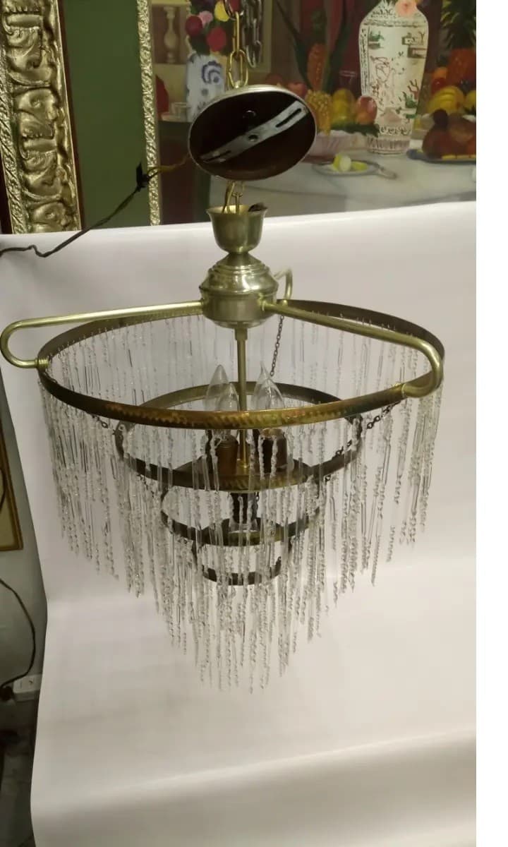 imagen de producto Lampara Techo Lagrimas Cristal