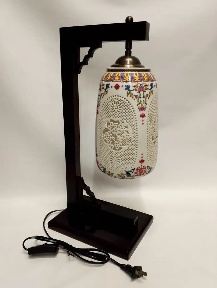 imagen de producto Lampara Mesa Antigua Porcelana China