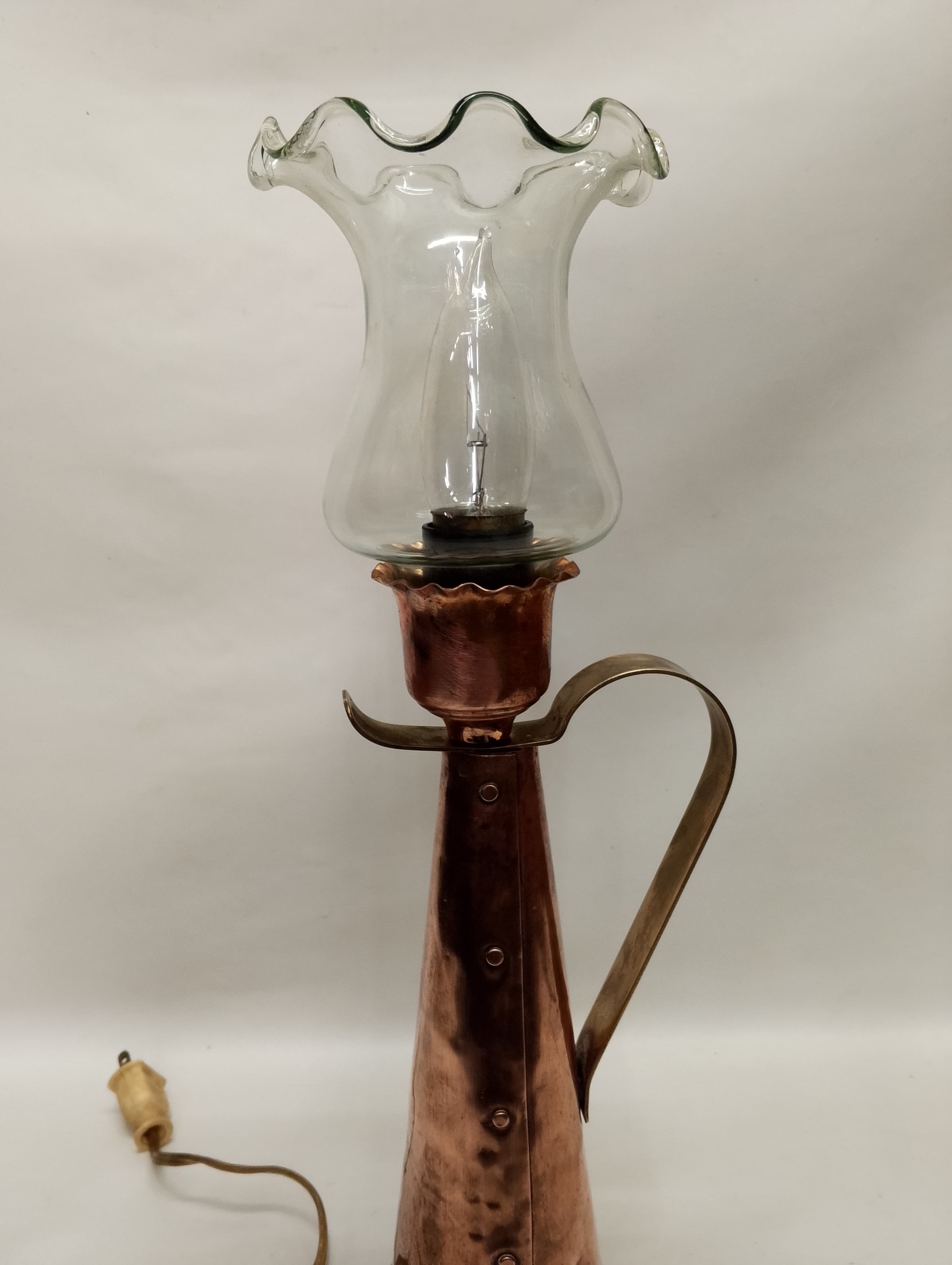imagen de producto LAMPARA MESA ANTIGUA COBRE Y BRONCE