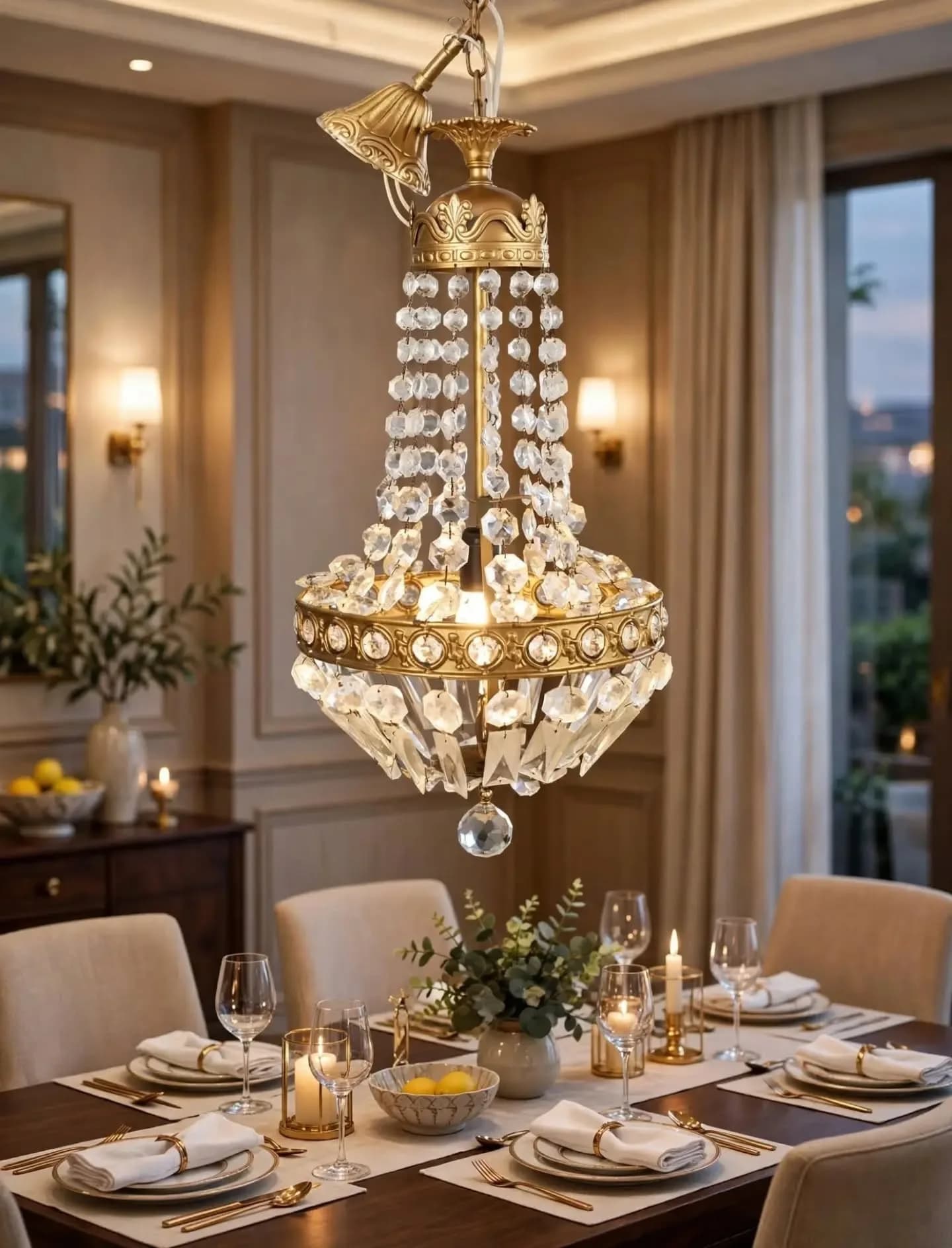imagen de producto LAMPARA TECHO ITALY CRISTAL MURANO Y BRONCE