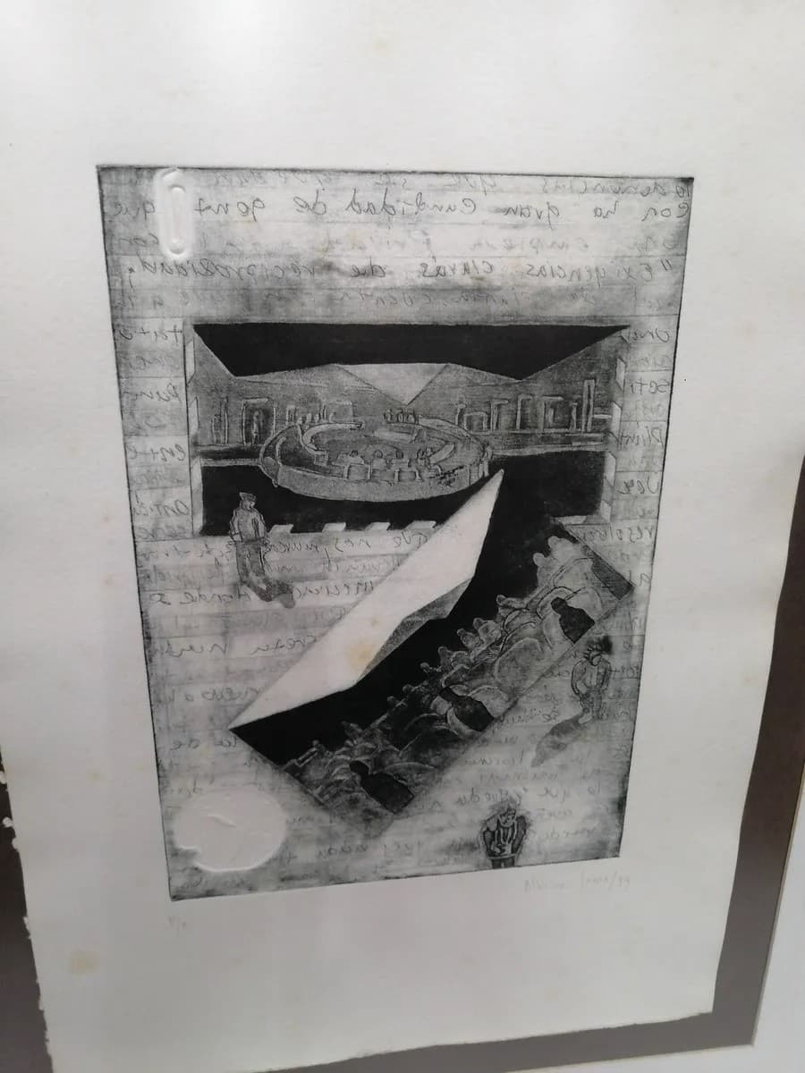 imagen de producto Cuadro Serigrafia Firmado Prueba Artista