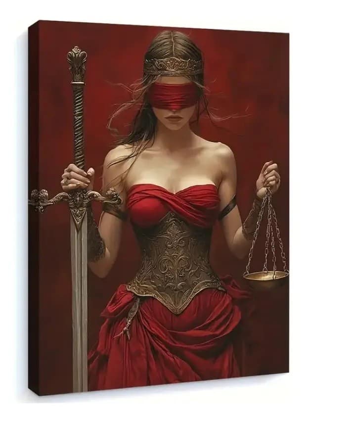 imagen de producto Cuadro Diosa Justicia Temis Lienzografia