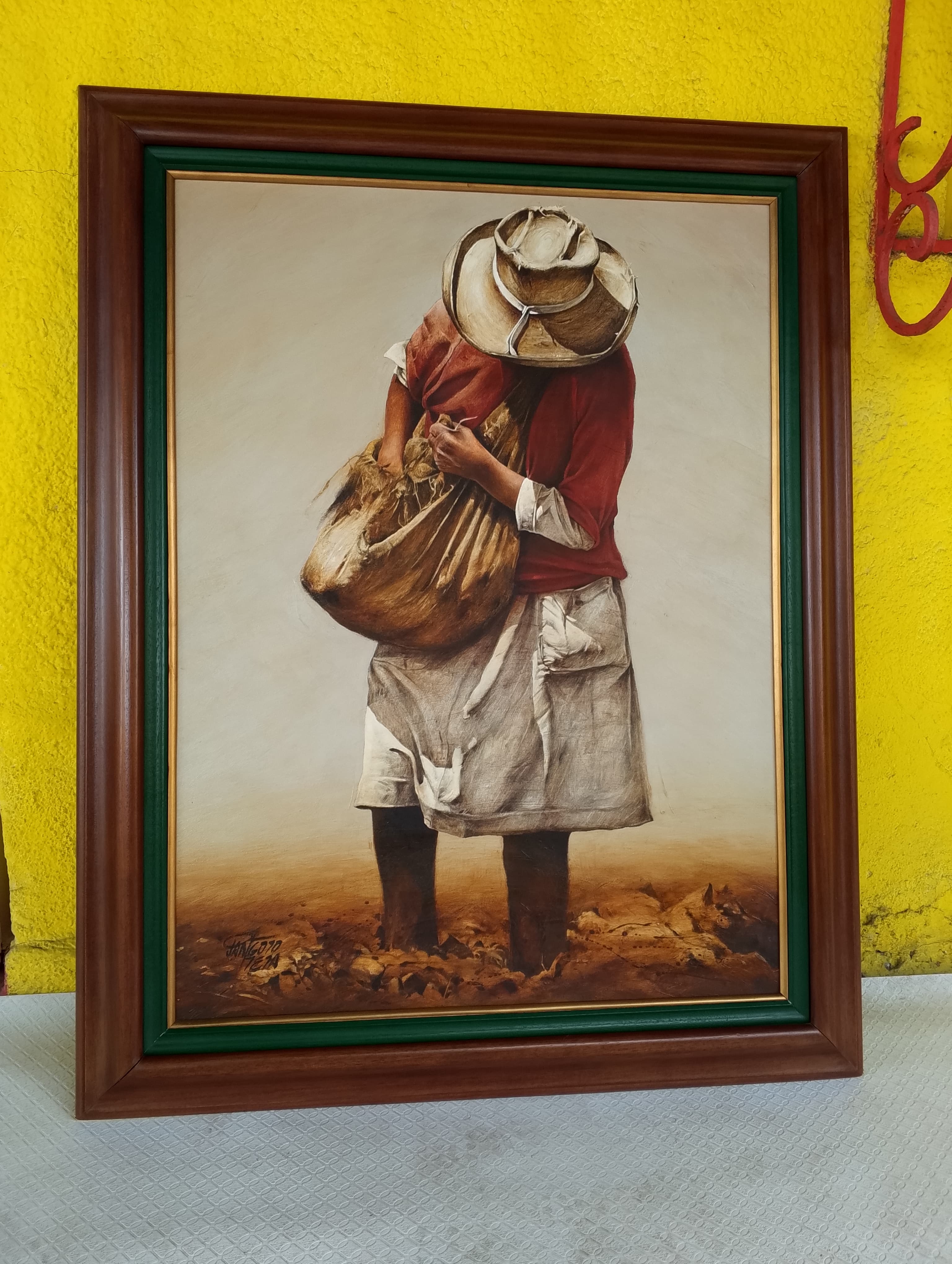 imagen de producto CUADRO OLEO SOBRE LIENZO SEMBRADOR