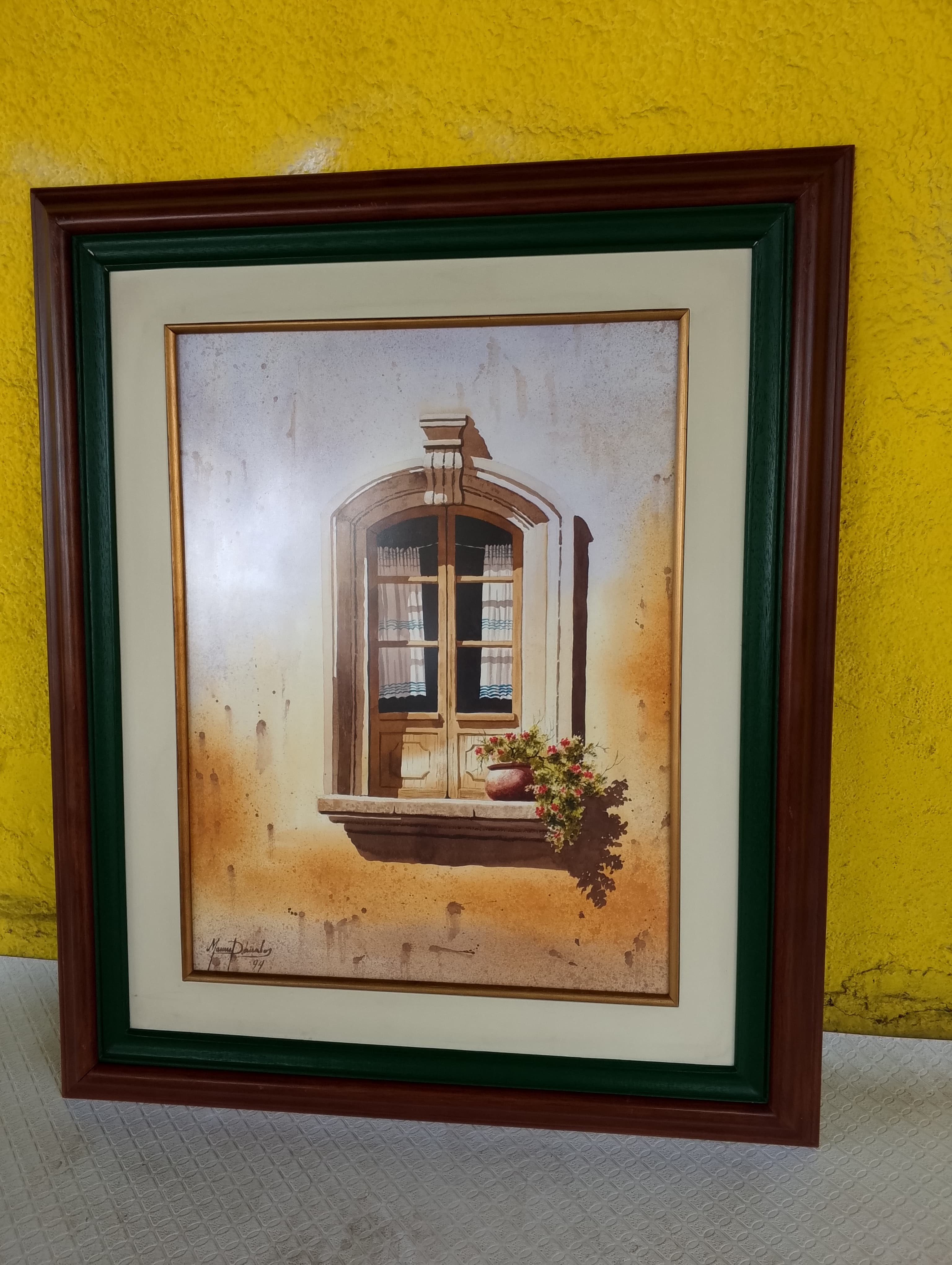 imagen de producto CUADRO ACUARELA LA VENTANA ANTIGUA