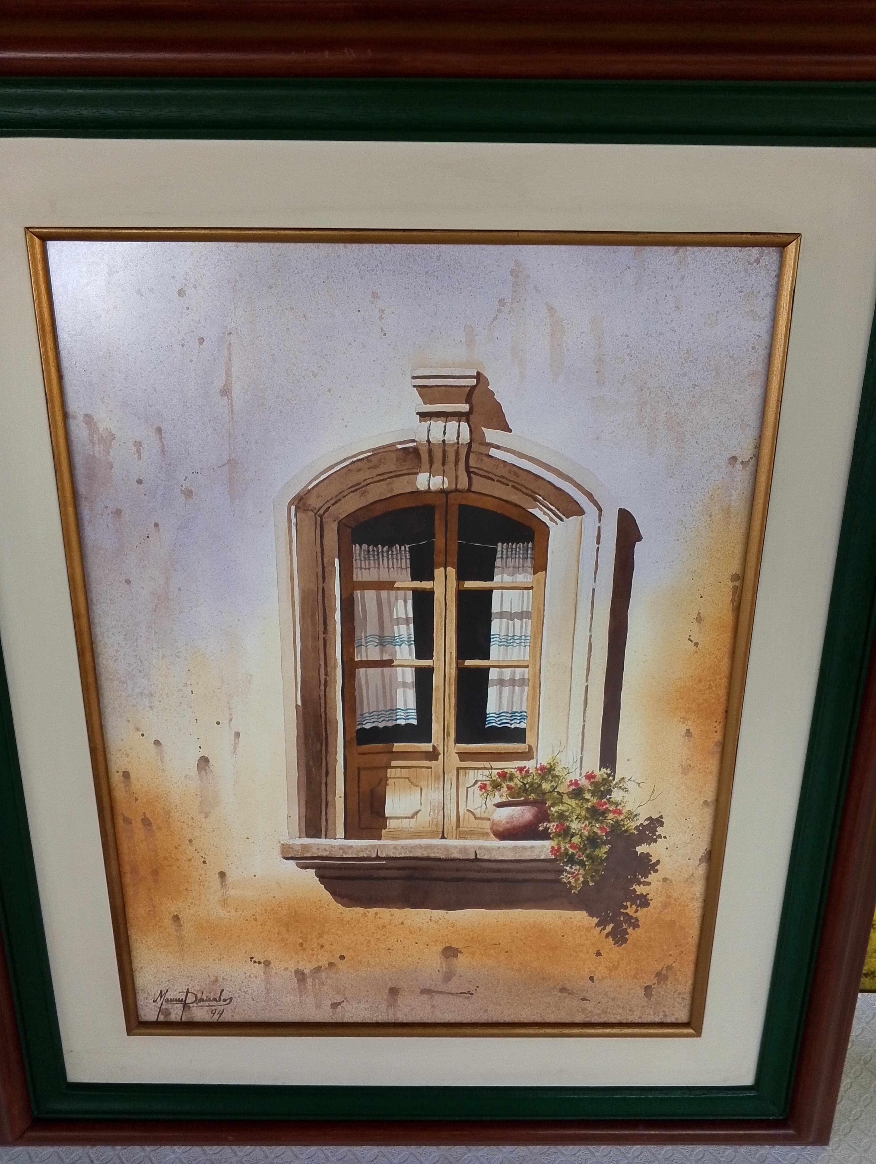 imagen de producto CUADRO ACUARELA LA VENTANA ANTIGUA