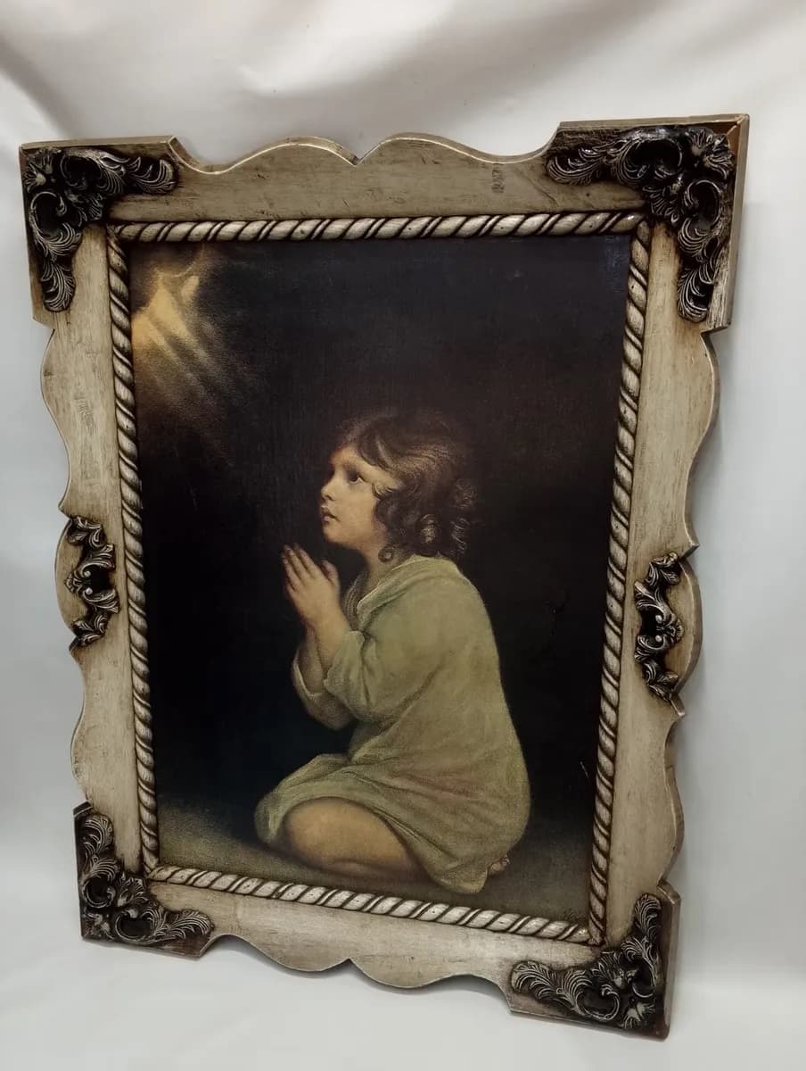 imagen de producto Cuadro Antiguo La Oracion Lienzografia