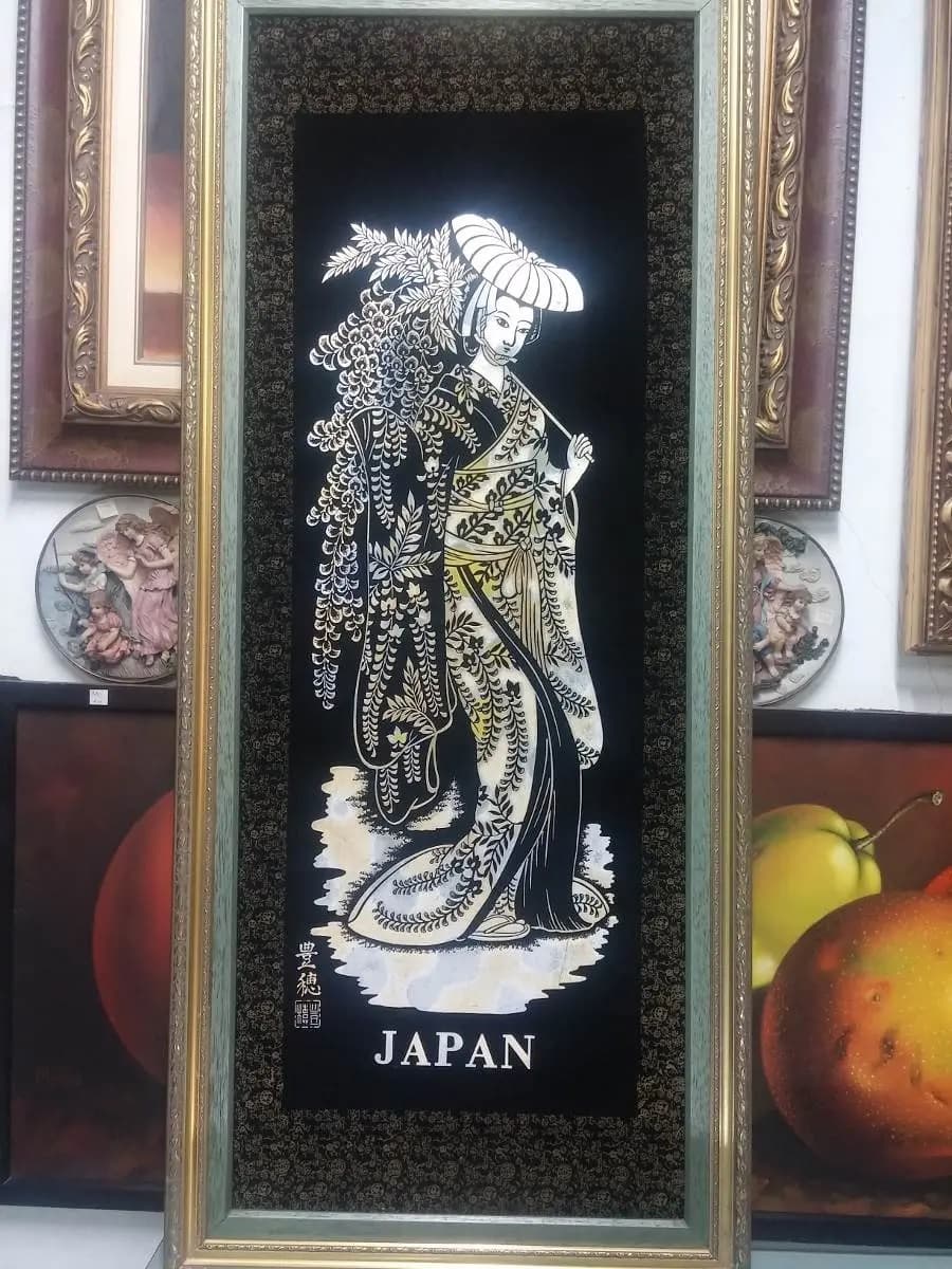 imagen de producto Cuadro Japones Gamuza Y Laminilla