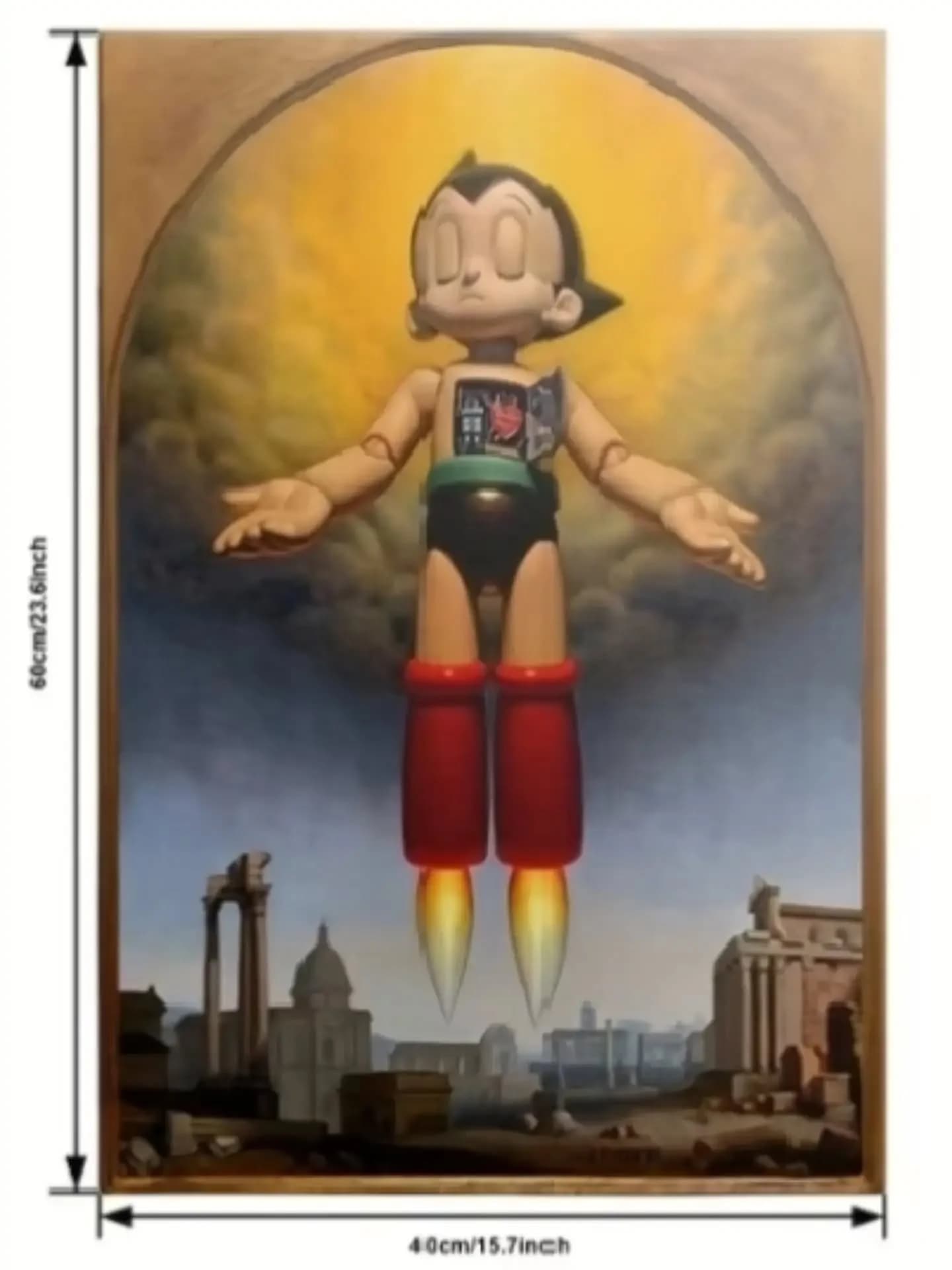 imagen de producto CUADRO RETRO ANTIGUO LIENZOGRAFIA COMIC ASTRO BOY