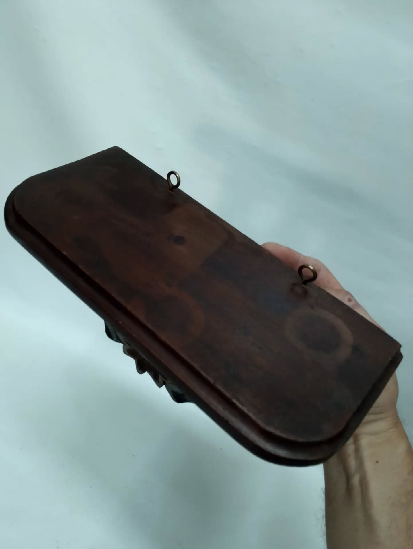 imagen de producto Repisa Antigua Madera Cedro Tallada Flores Y Oleo