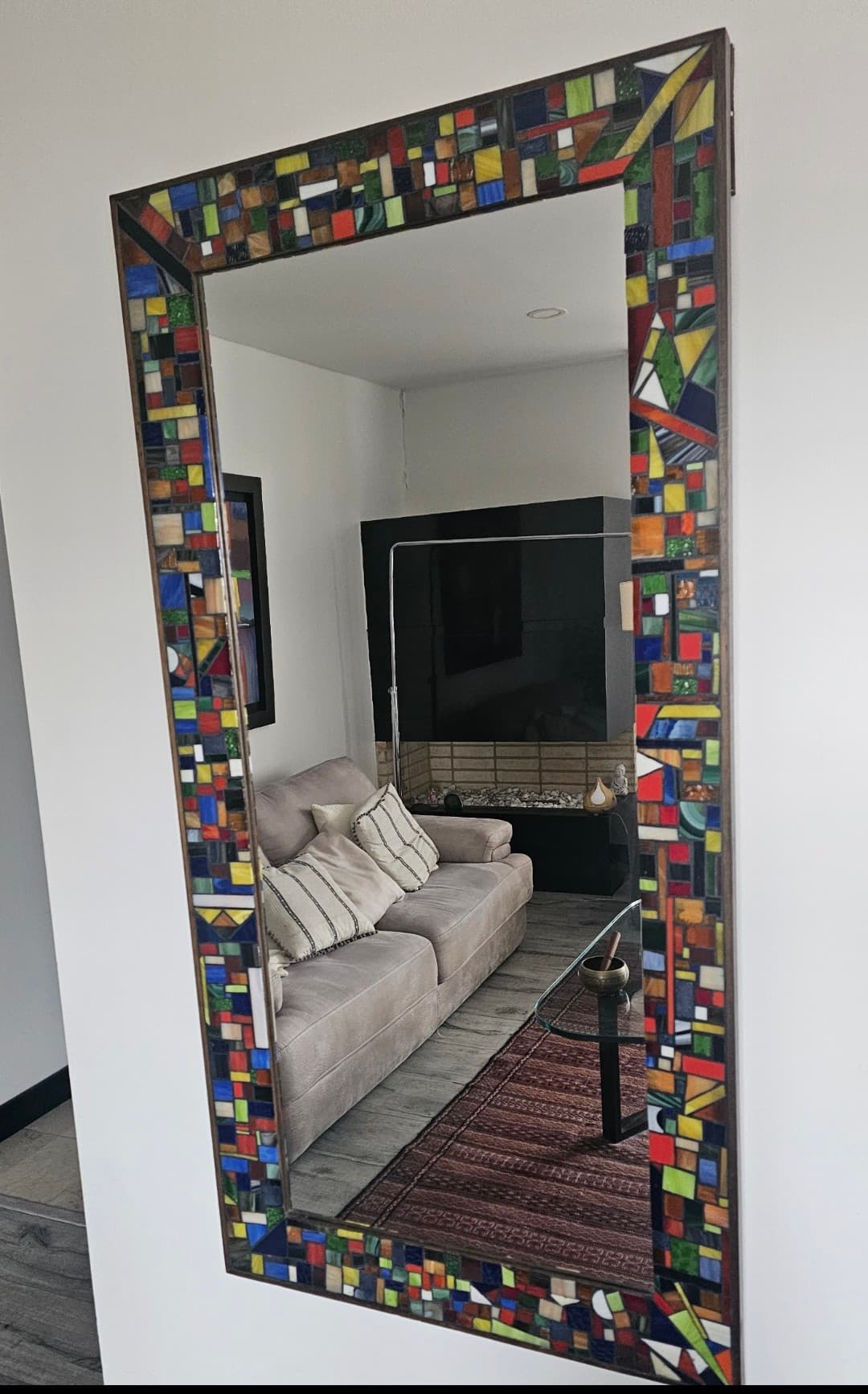 imagen de producto Espejo Marco Vitral hecho a Mano