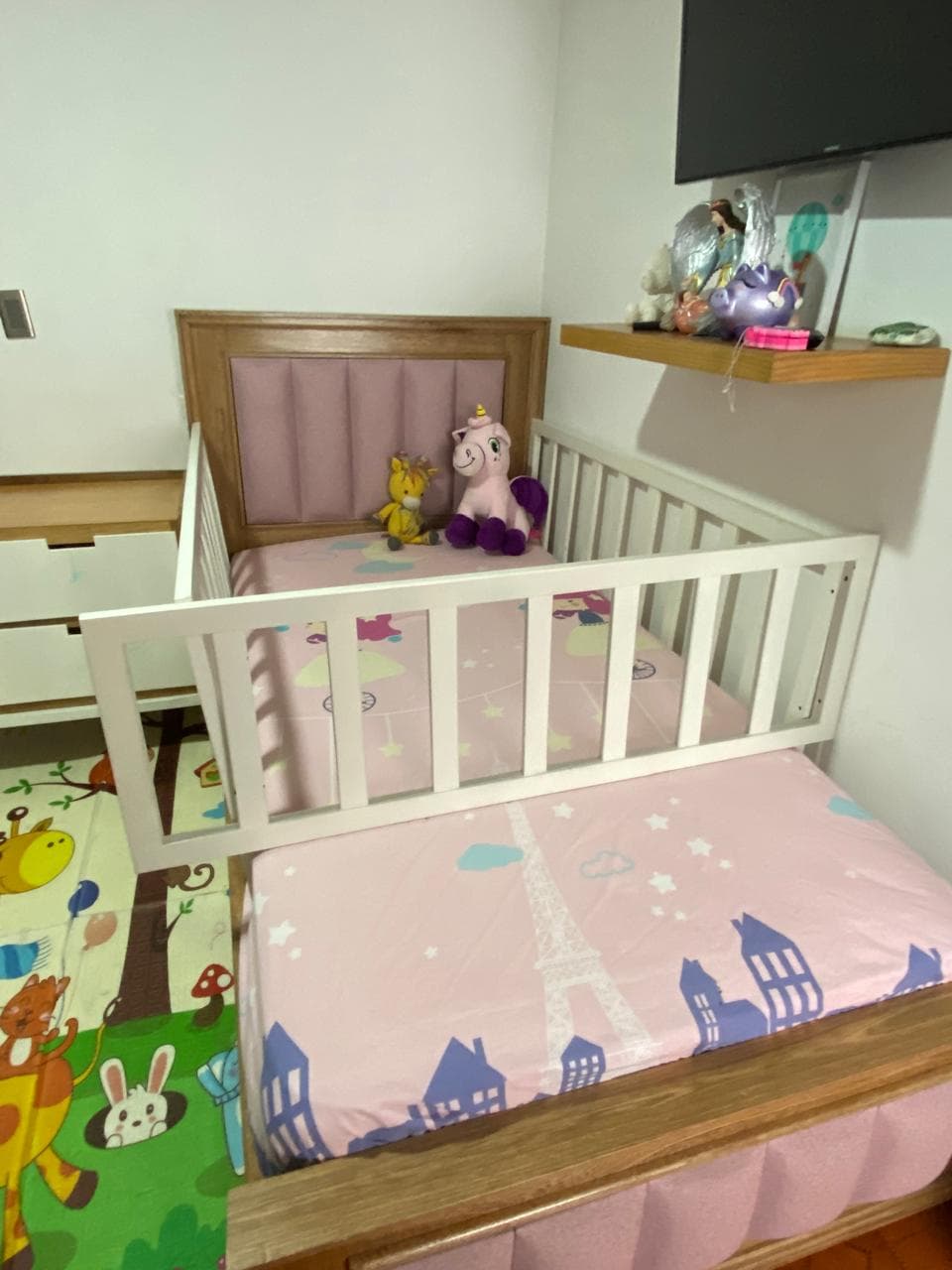imagen de producto cama en roble de 1.90*1 mt