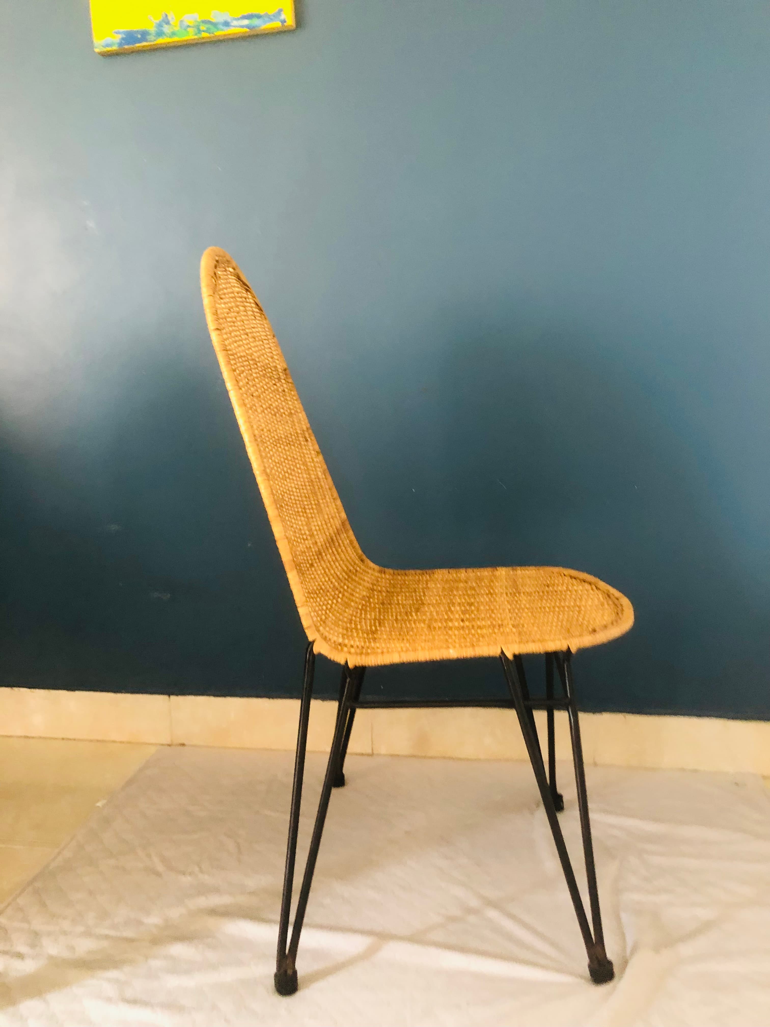 imagen de producto Mesa de madera y hierro forjado