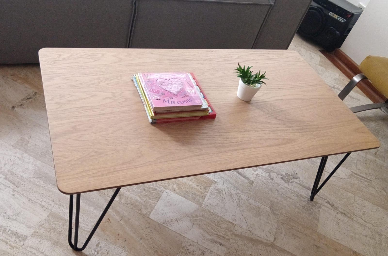 imagen de producto Mesa de centro roble prensado