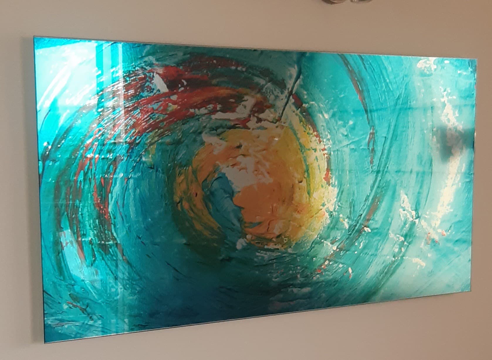 imagen de producto Cuadro en vidrio templado con soporte