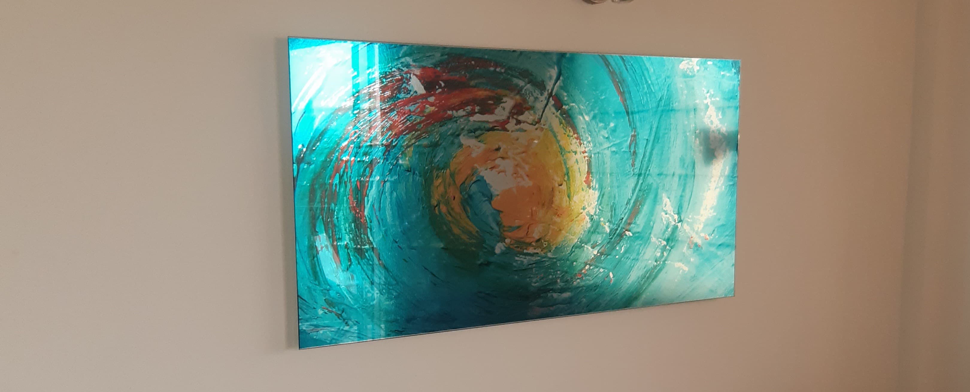 imagen de producto Cuadro en vidrio templado con soporte